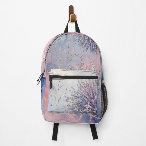 Item preview, Abstract Blue Thistle Pastel Digital Watercolor Art designed and sold by AneissPiaf.