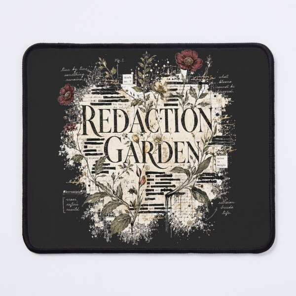 Item preview, Redaction Garden – Botanical Poetcore Writer Art designed and sold by Golden Era Studio.