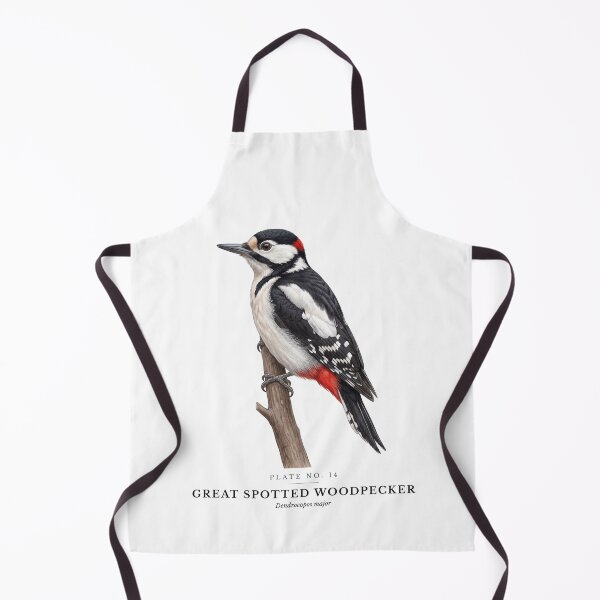Item preview, Great Spotted Woodpecker Vintage Bird Plate - Dendrocopos major designed and sold by SavannahMerch.