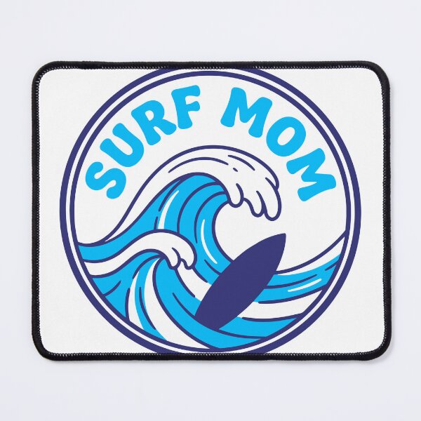 Item preview, Surf Mom Circle Badge Wave Design designed and sold by NUSA NIPA.