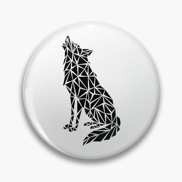 Item preview, Lobo geométrico negro designed and sold by Espyr.Art.
