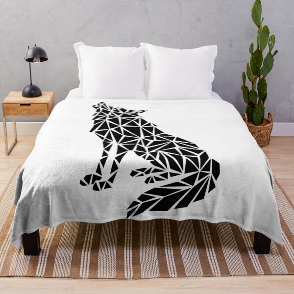 Item preview, Black Geometric Wolf designed and sold by Espyr.Art.