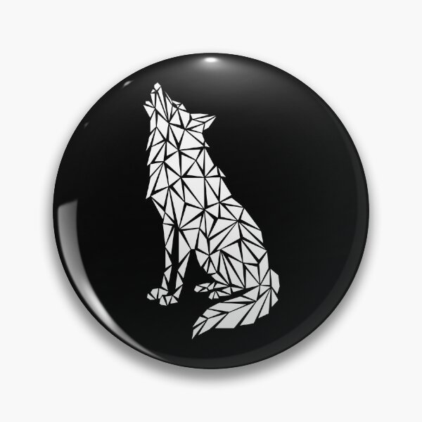 Item preview, Lobo geométrico blanco designed and sold by Espyr.Art.