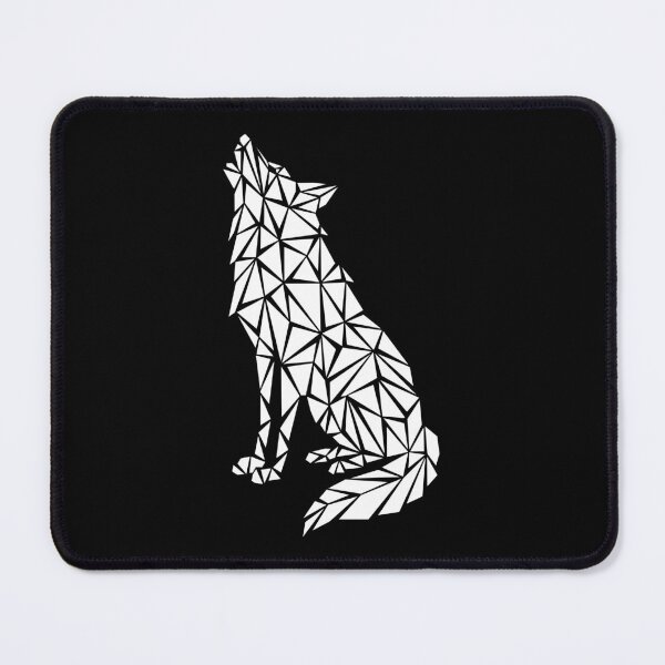 Item preview, White Geometric Wolf designed and sold by Espyr.Art.
