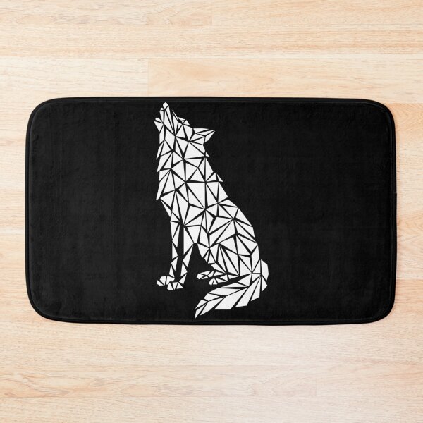 Item preview, White Geometric Wolf designed and sold by Espyr.Art.