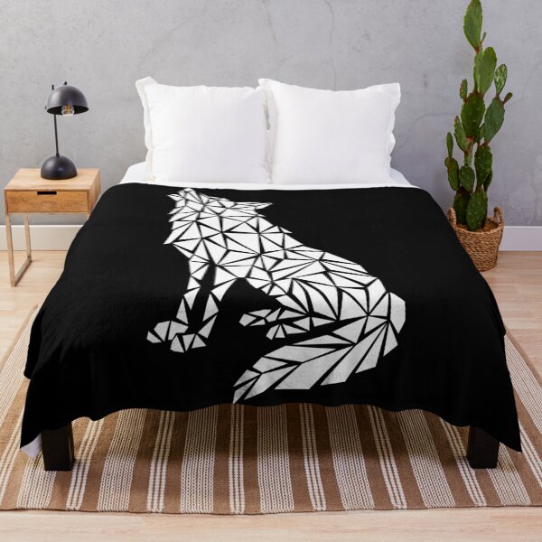 Item preview, White Geometric Wolf designed and sold by Espyr.Art.