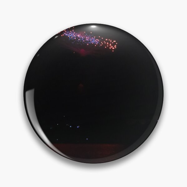 Item preview, Fireworks Over Coastal Water With Full Moon And Red Reflection In Night Sky designed and sold by Nmallia.