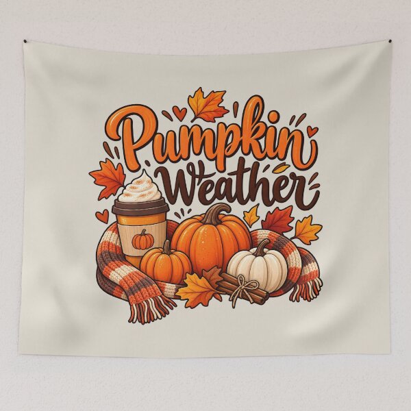 Item preview, Pumpkin Weather – Cozy Autumn Coffee & Fall Vibes designed and sold by blankTeeShirt.