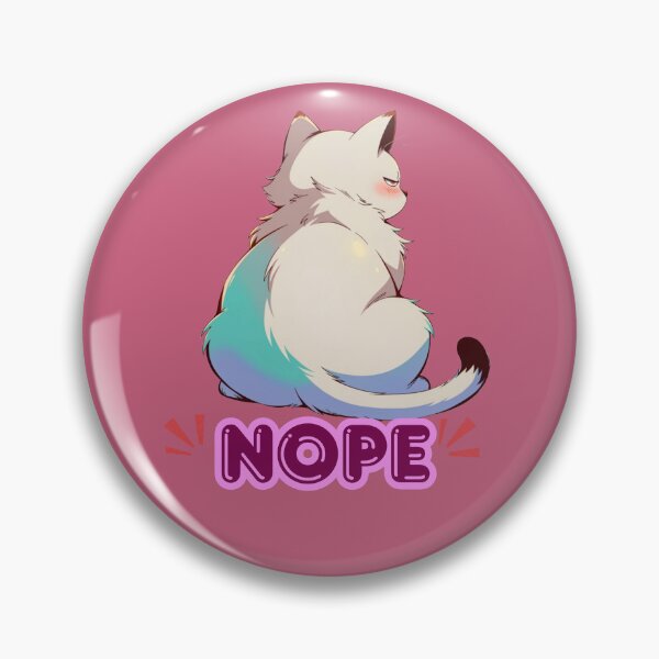 Item preview, NOPE – Sassy Cat Funny Attitude Retro Design designed and sold by Mousy17.