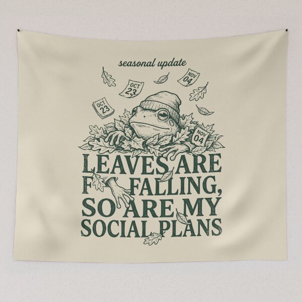 Item preview, Las hojas caen y con ellas mis planes sociales. designed and sold by SignumShop.