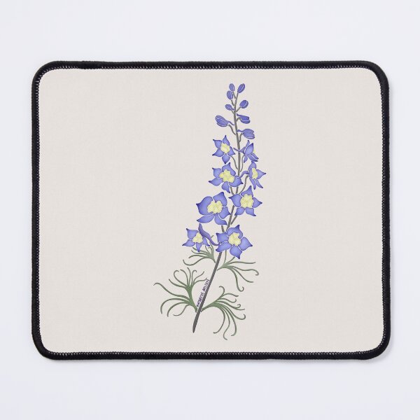 Item preview, Watercolor Prairie Larkspur Flower- Texas Native Flower designed and sold by Marguerite Artistry.