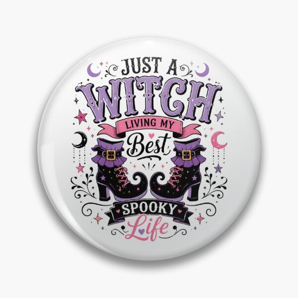 Item preview, Just a Witch Living My Best Spooky Life Funny Halloween designed and sold by JessArty ⭐⭐⭐⭐⭐.
