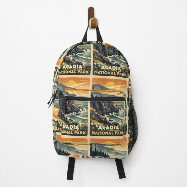 Item preview, Acadia National Park Vintage Travel Art designed and sold by Teelogic.