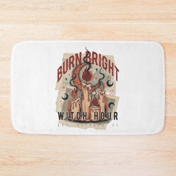 Item preview, Burn Bright Candle Witch T-Shirt | Witch Hour Halloween Graphic Tee v9 designed and sold by DarylWelsh2024.