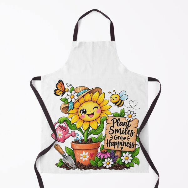 Item preview, Plant Smiles Grow Happiness – Cute Sunflower Garden designed and sold by Julie Leisure Gardening.