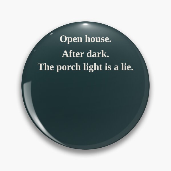 Item preview, Halloween Open House Print After Dark Porch Light Lie Poster designed and sold by LotFourteen.