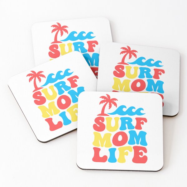 Item preview, Surf Mom Life Groovy Retro Wave Palm Design designed and sold by NUSA NIPA.