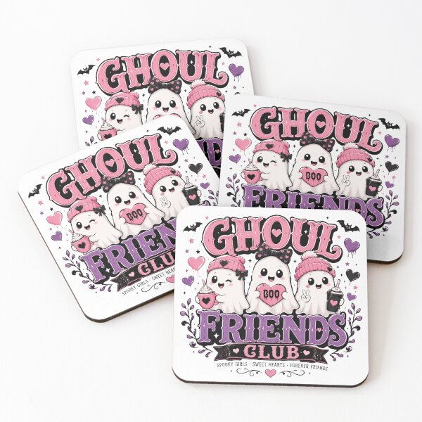 Item preview, Ghoul Friends Club Cute Halloween Ghosts designed and sold by JessArty ⭐⭐⭐⭐⭐.