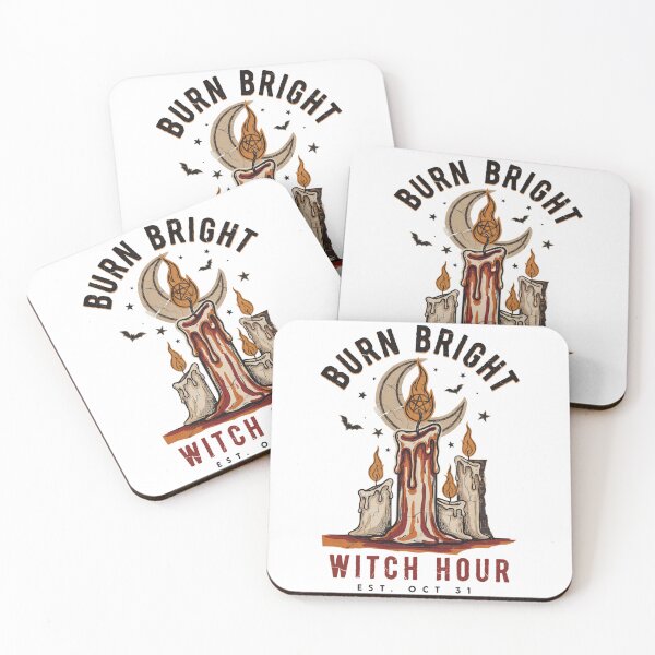 Item preview, Burn Bright Candle Witch T-Shirt | Witch Hour Halloween Graphic Tee v10 designed and sold by DarylWelsh2024.