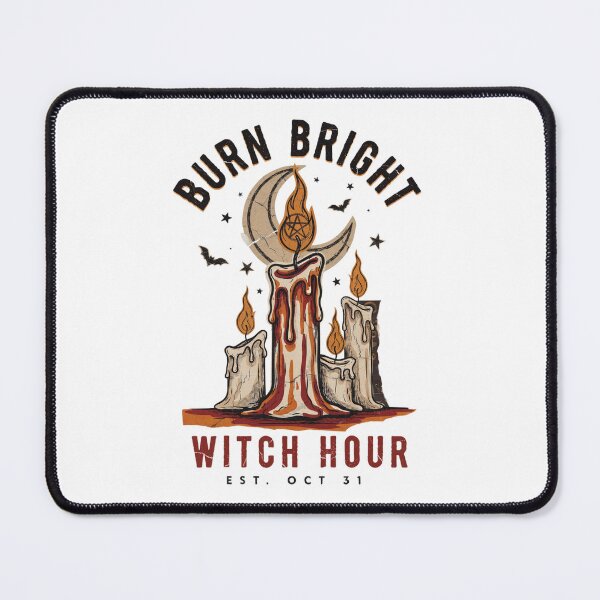 Item preview, Burn Bright Candle Witch T-Shirt | Witch Hour Halloween Graphic Tee v10 designed and sold by DarylWelsh2024.