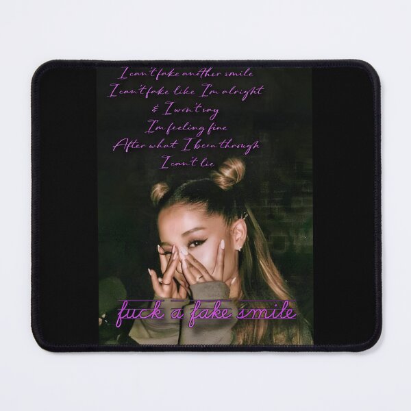 Item preview, Ariana Grande fake smile lyrics collage designed and sold by novamorgenstern.