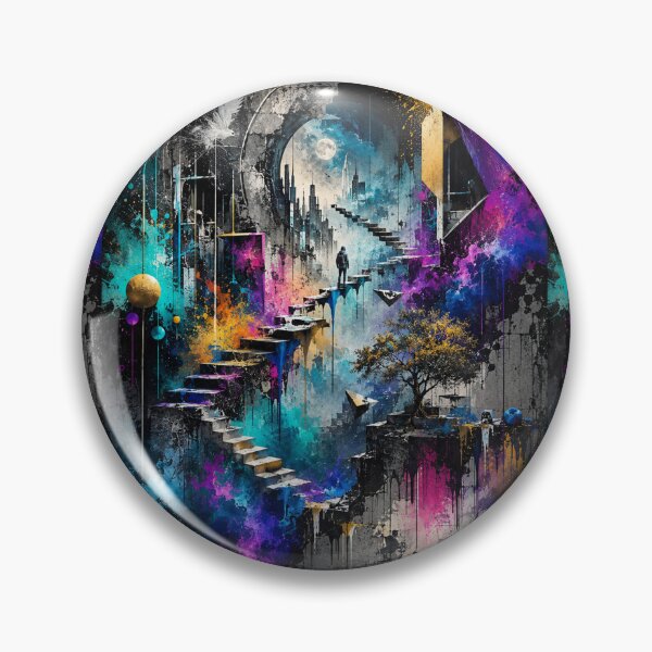 Item preview, Neon Stairway Beyond Reality designed and sold by Personiq Kaleido.