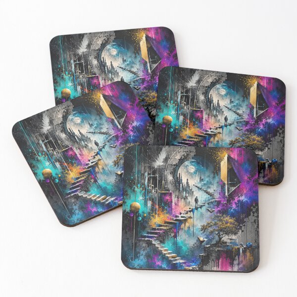 Item preview, Neon Stairway Beyond Reality designed and sold by Personiq Kaleido.