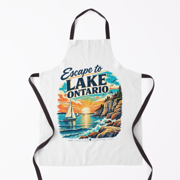 Item preview, Escape to Lake Ontario Vintage Travel Poster designed and sold by BumbleBloom7.