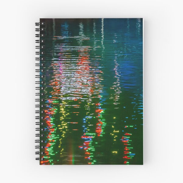 Item preview, Colorful Night Lights Reflected on Rippling Water Surface for Abstract Urban Mood designed and sold by Nmallia.