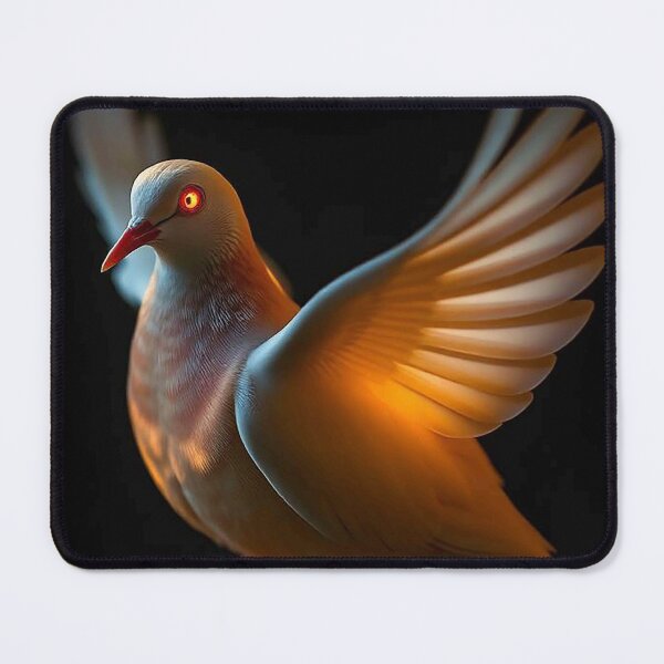 Item preview, Golden Ember Dove – Radiant Bird with Glowing Wings designed and sold by MFMart.