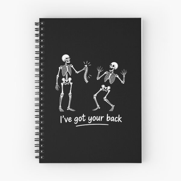 Item preview, I've Got Your Back Funny Skeleton Spine Halloween Pun Design designed and sold by MAPDDesigns.