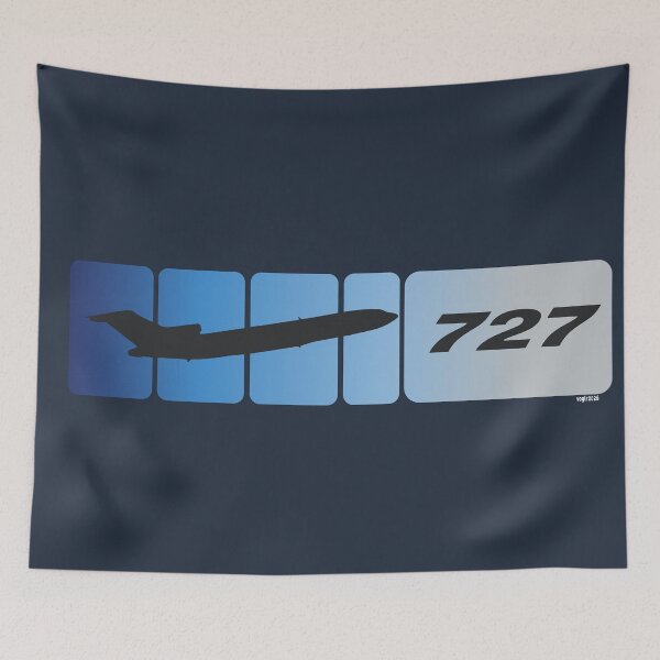 Item preview, Aviación con bloques azules retro 727 designed and sold by VoglR.