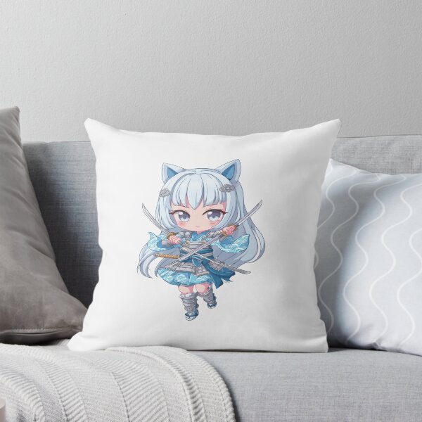 Item preview, cute chibi samurai neko designed and sold by cutemakerotart.