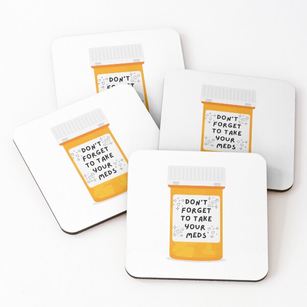 Aperçu de l'œuvre N'oubliez pas vos médicaments créée et vendue par TheStickerPsych.