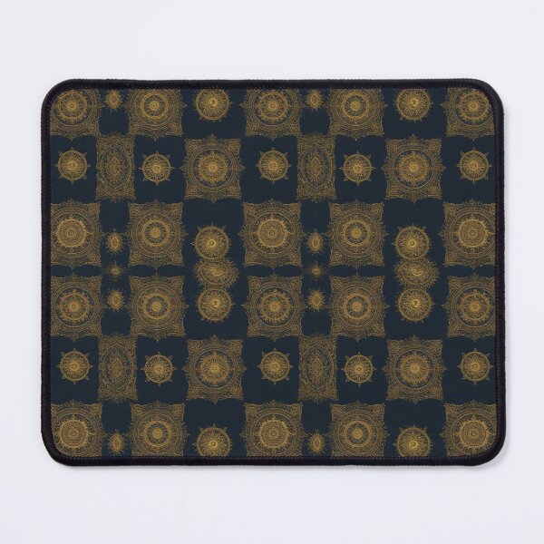 Item preview, Vintage Gold Mandala Ornamental Pattern Dark designed and sold by HangsupStudio.