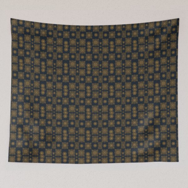 Item preview, Vintage Gold Mandala Ornamental Pattern Dark designed and sold by HangsupStudio.