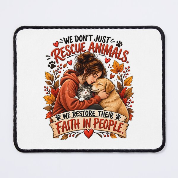 Item preview, We Don’t Just Rescue Animals – We Restore Their Faith in People designed and sold by digiscapeart.