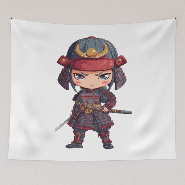Item preview,   chibi samurai warrior  designed and sold by cutemakerotart.