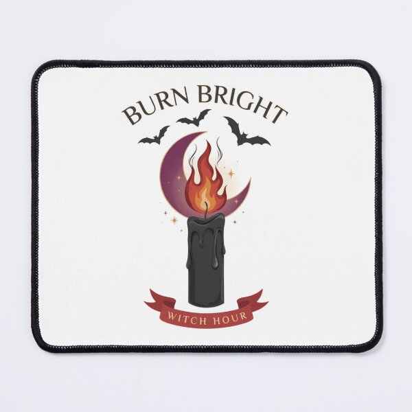 Item preview, Burn Bright Candle Witch T-Shirt | Witch Hour Halloween Graphic Tee v11 designed and sold by DarylWelsh2024.