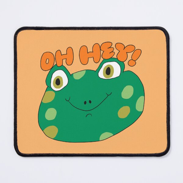 Item preview, Oh Hey! Spots the Frog (Orange) designed and sold by yellowflowerhut.