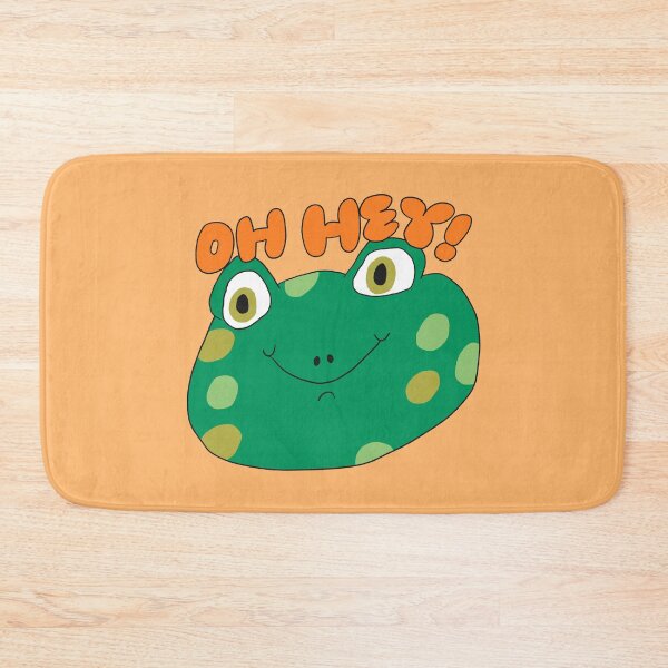 Item preview, Oh Hey! Spots the Frog (Orange) designed and sold by yellowflowerhut.