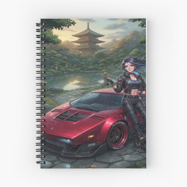 Item preview,  Cyberpunk Crimson Wedge - Future Supercar Art designed and sold by JMAVILA ART.