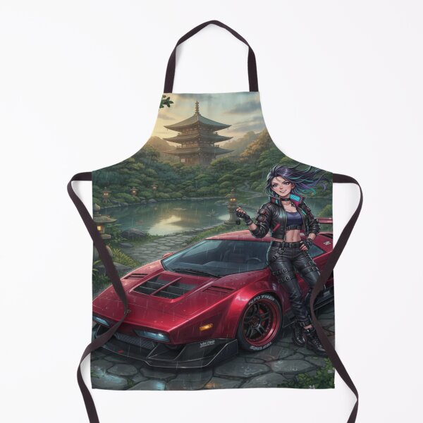 Item preview,  Cyberpunk Crimson Wedge - Future Supercar Art designed and sold by JMAVILA ART.