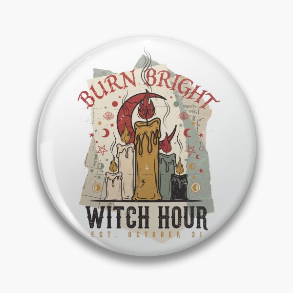 Item preview, Burn Bright Candle Witch T-Shirt | Witch Hour Halloween Graphic Tee v12 designed and sold by DarylWelsh2024.