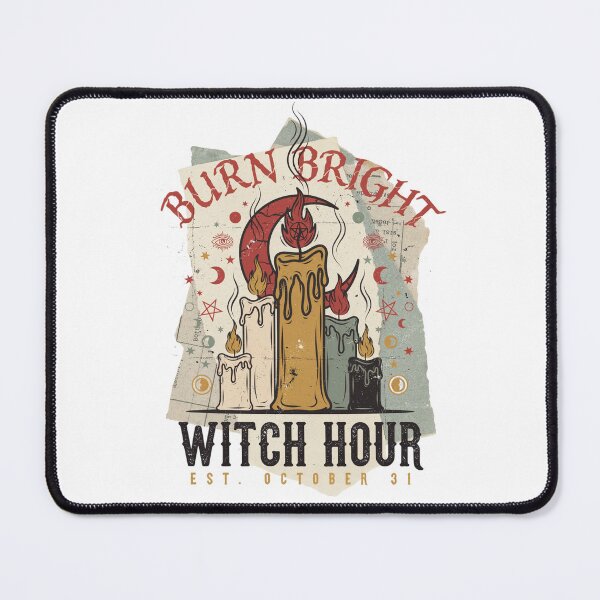 Item preview, Burn Bright Candle Witch T-Shirt | Witch Hour Halloween Graphic Tee v12 designed and sold by DarylWelsh2024.