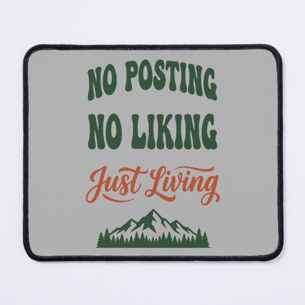 Item preview, No Posting No Liking Just Living - Retro Digital Detox designed and sold by MavtM.