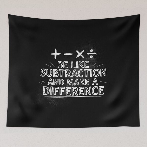 Item preview, Be Like Subtraction and Make A Difference Math Teacher Back To School designed and sold by Welldoh.