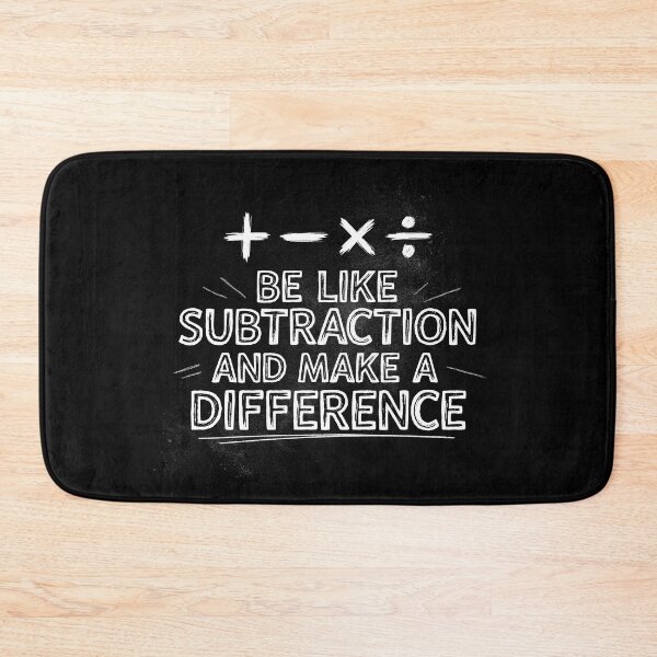 Item preview, Be Like Subtraction and Make A Difference Math Teacher Back To School designed and sold by Welldoh.