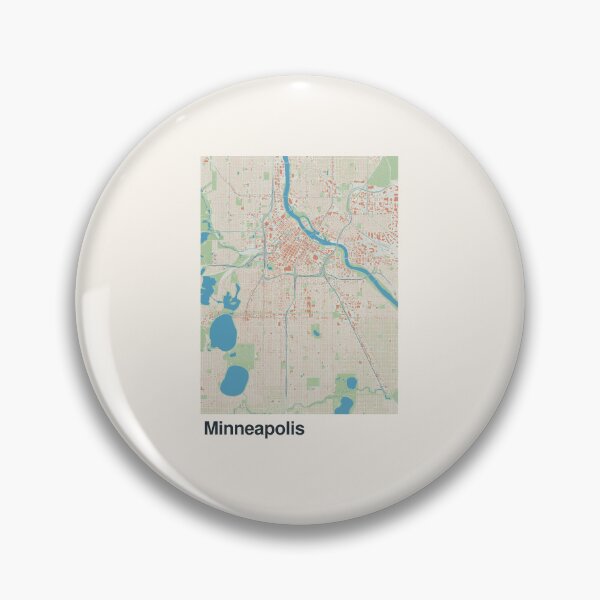 Artikelvorschau, Minimalistische Kartenkunst aus Minneapolis entworfen und verkauft von MapsNerd.