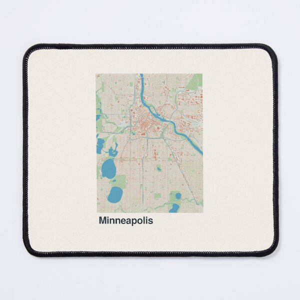 Item preview, Minneapolis Minimalistic Map Art designed and sold by MapsNerd.